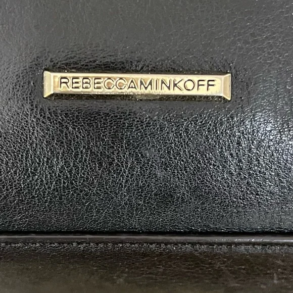 Rebecca Minkoff - Gorgeous Black leather Bag, Gold hardware, Crossbody Strap - Picture 7 of 14